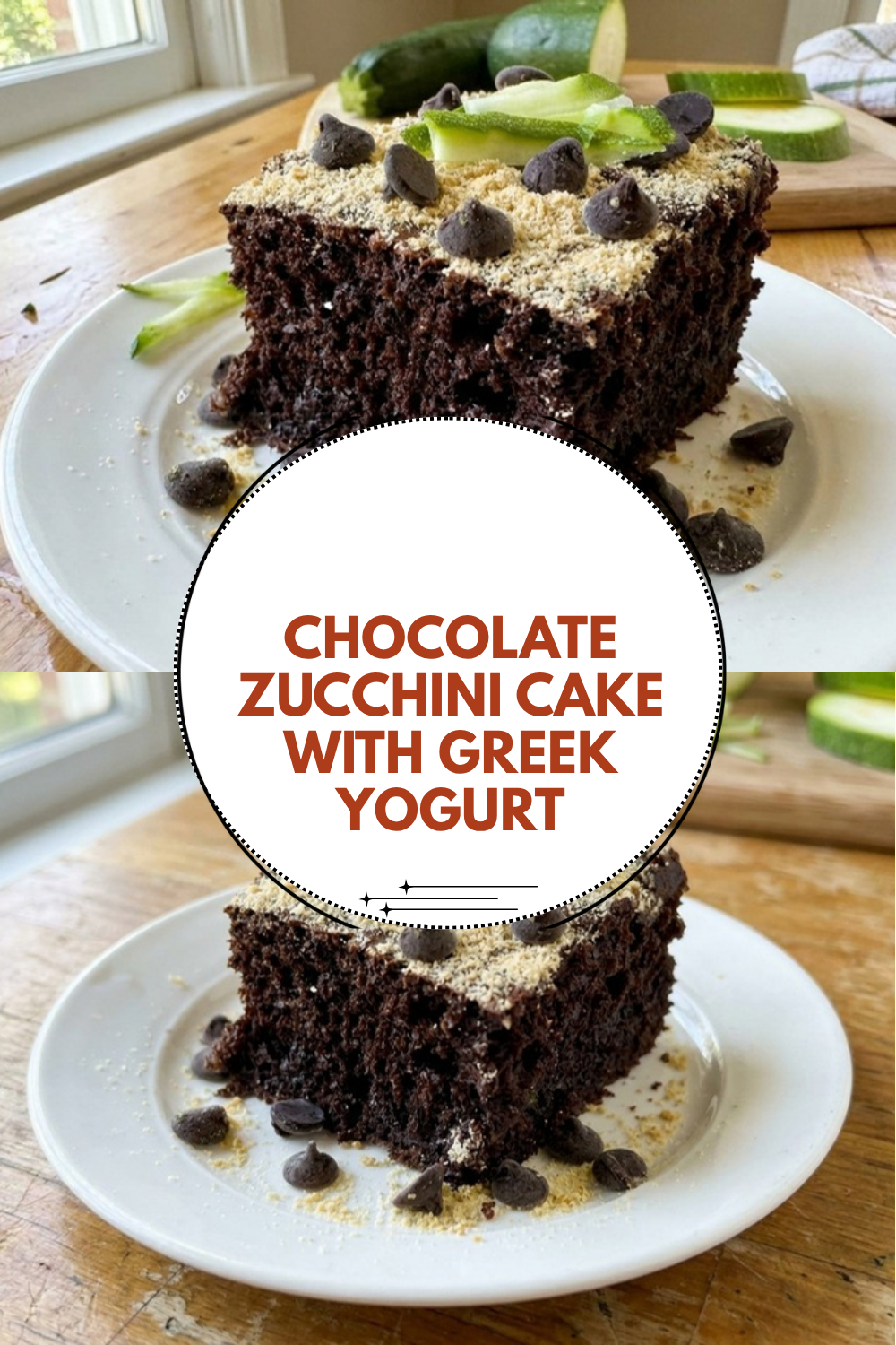 Chocolate Zucchini Cake With Greek Yogurt