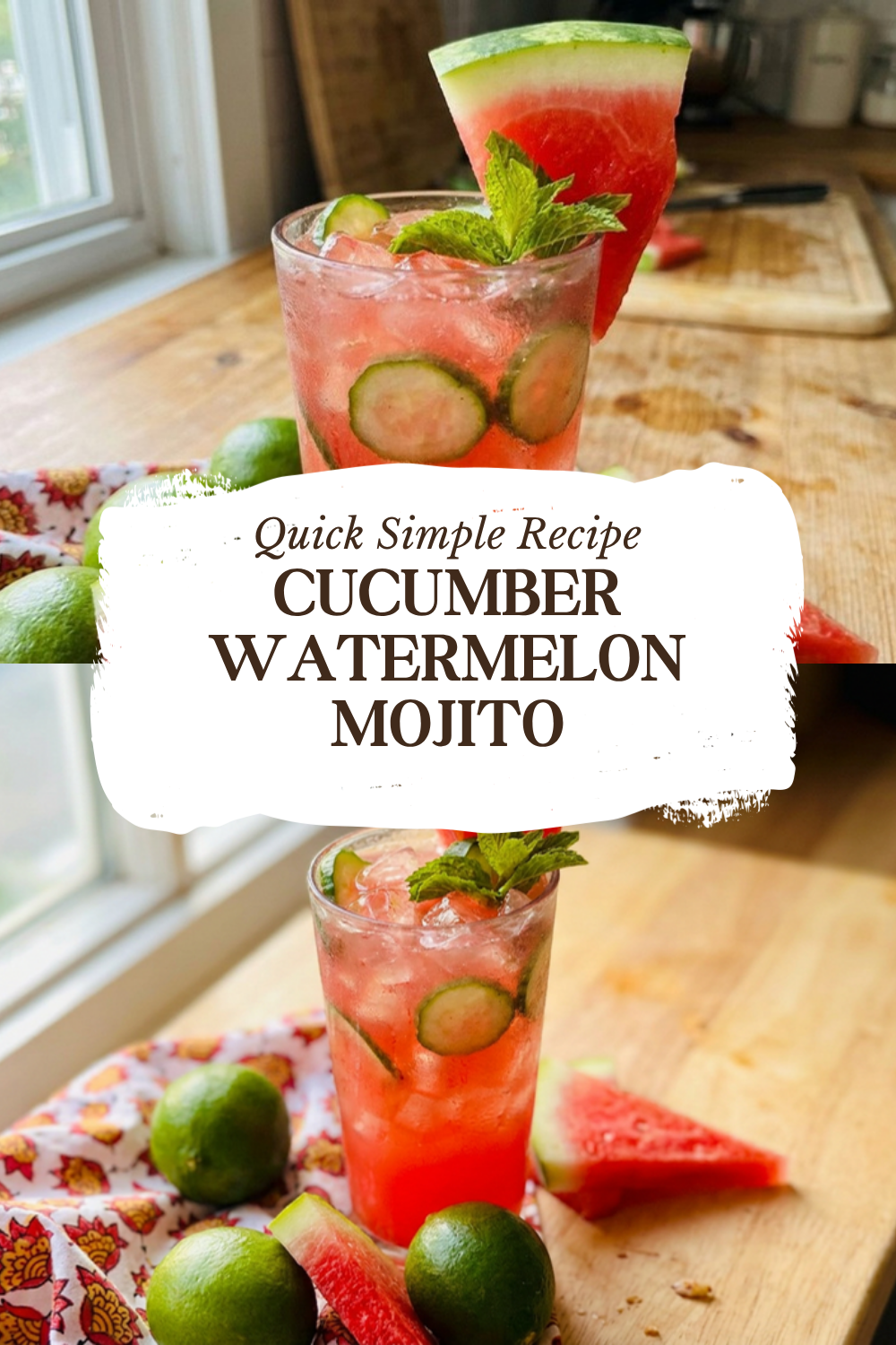 Cucumber Watermelon Mojito