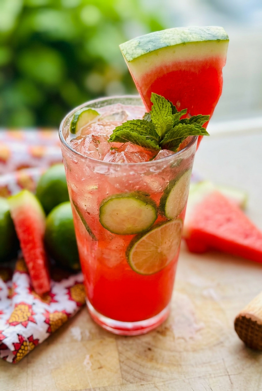 Cucumber Watermelon Mojito