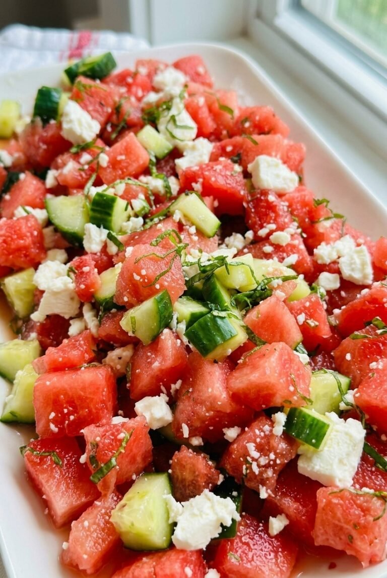 Cucumber Watermelon Salad With Feta 45.Png