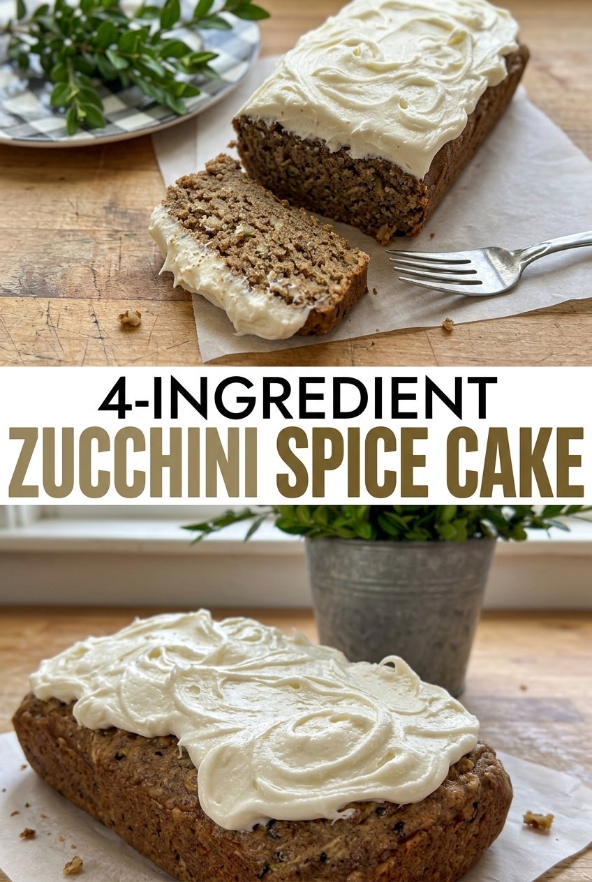 4 Ingredient Zucchini Cake Recipe 6 Four Ingredient Zucchini Spice Cake