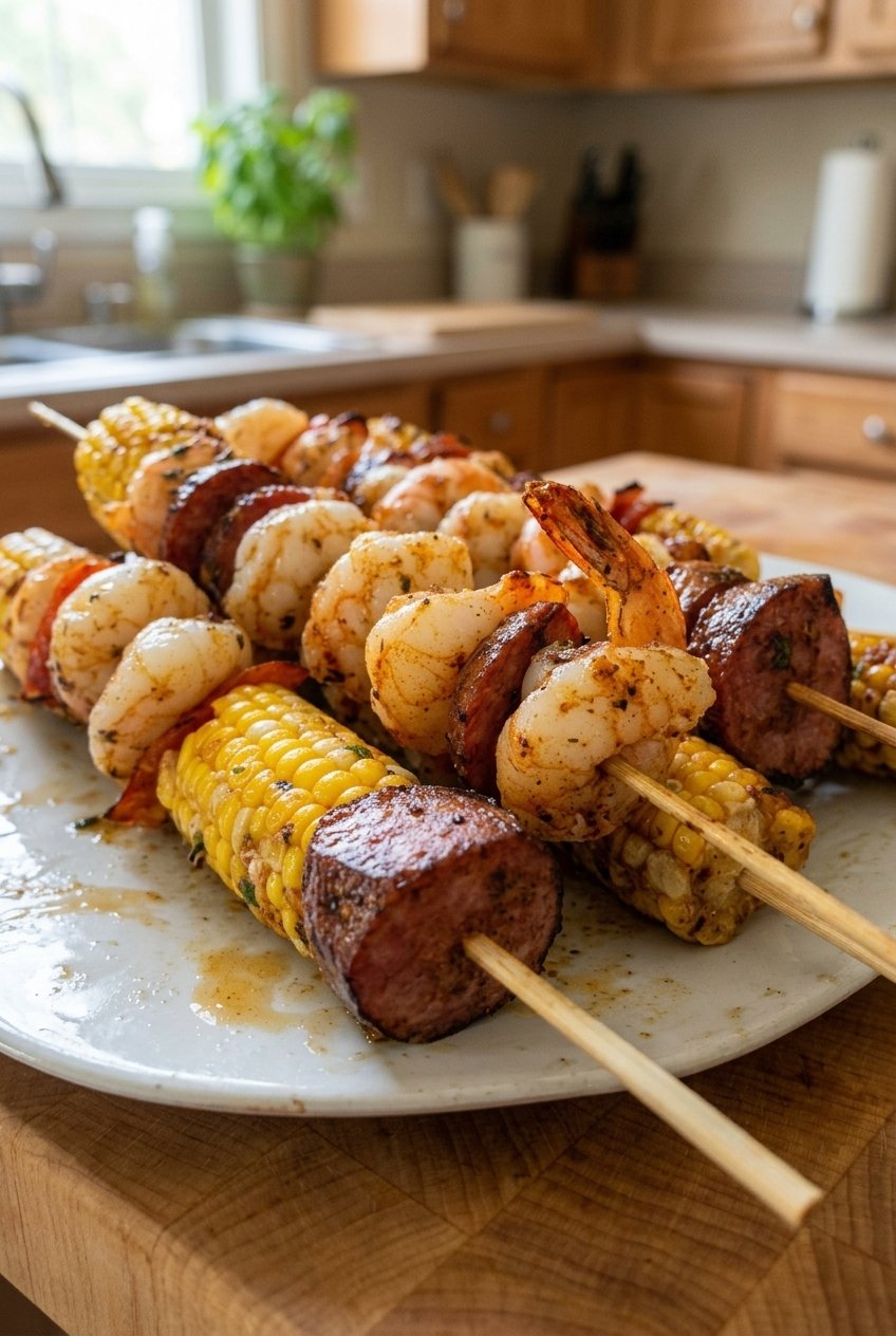 Grilled Seafood Skewers