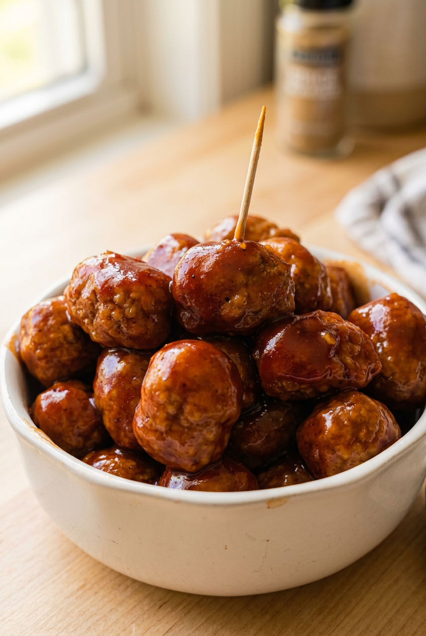 Honey Bbq Slow Cooker Meatballs 6 Honey Bbq Meatballs