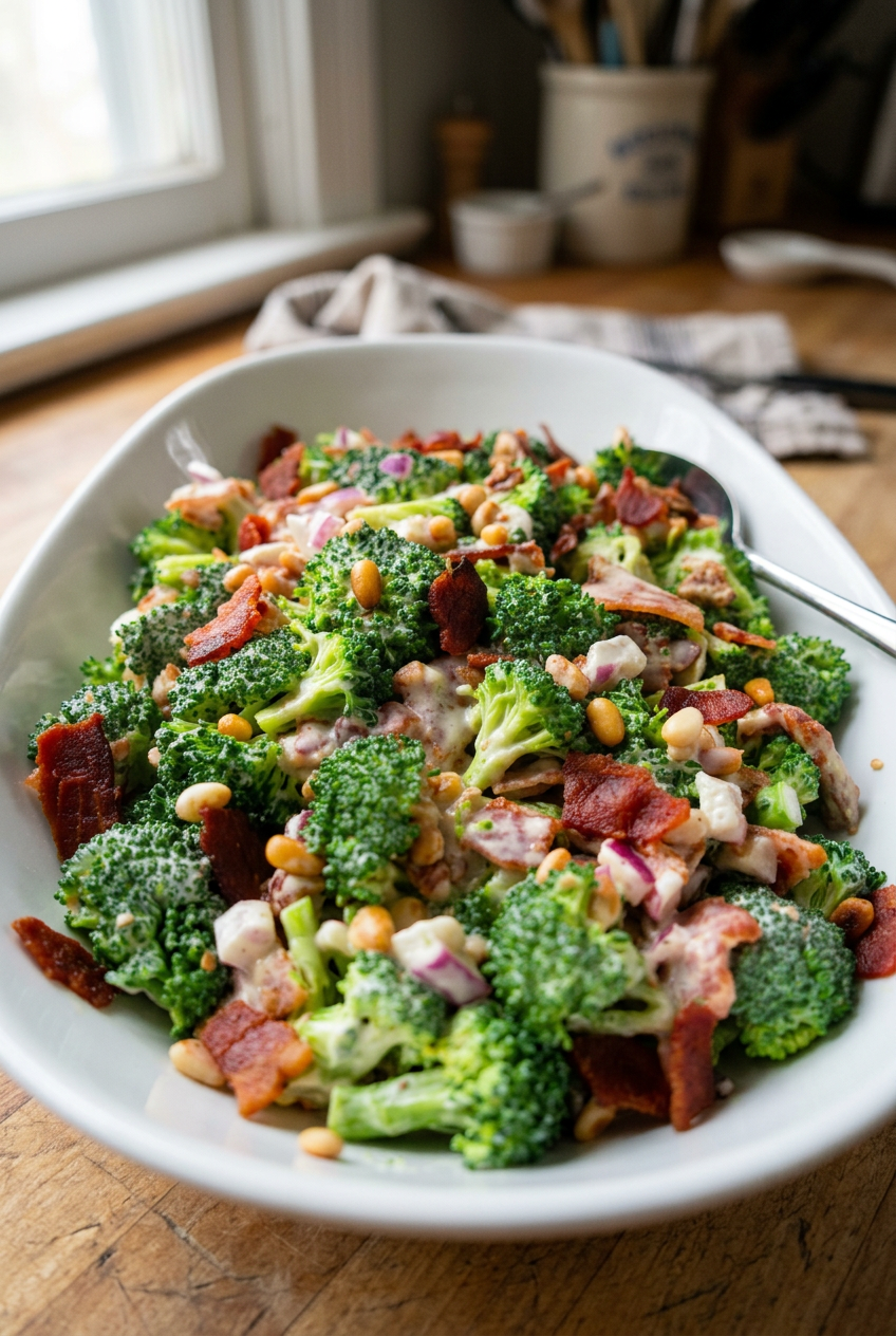 Keto Broccoli Salad With Bacon