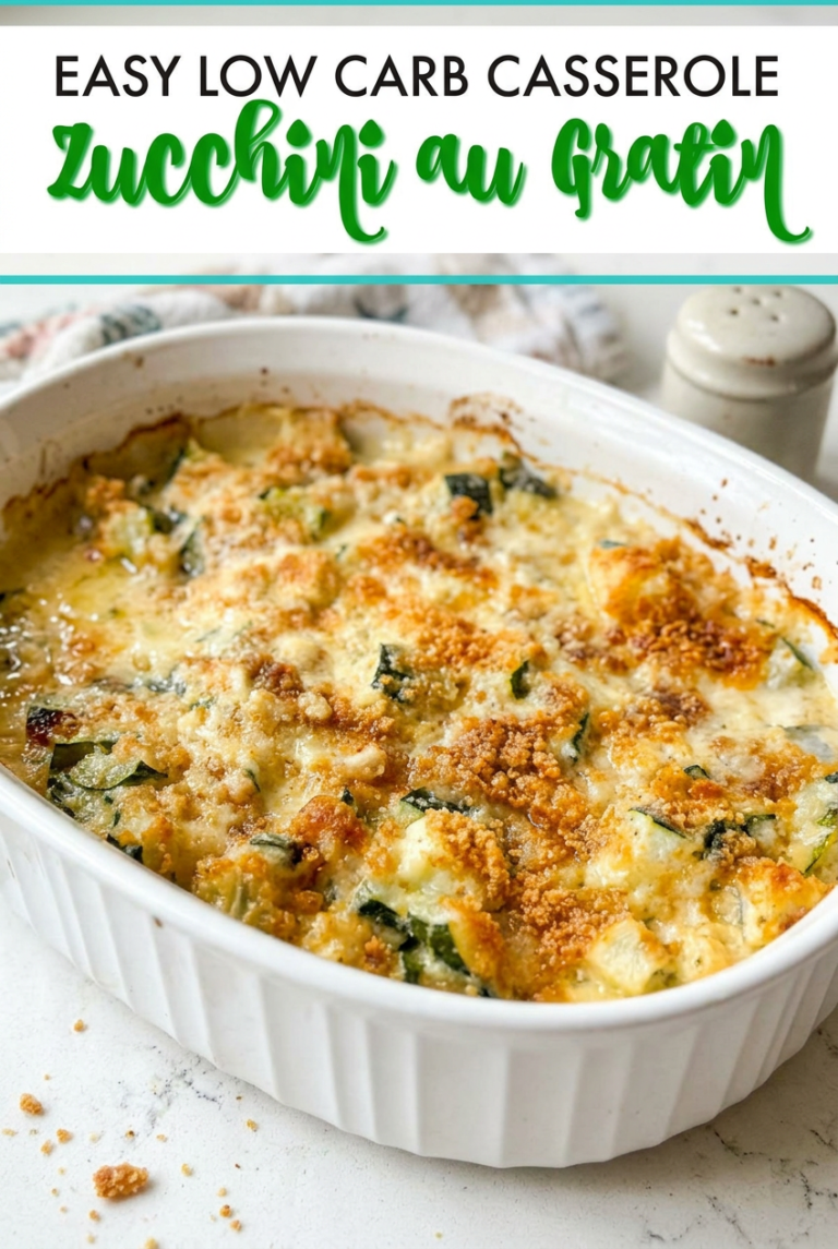 Low Carb Zucchini Au Gratin Casserole 40.Png