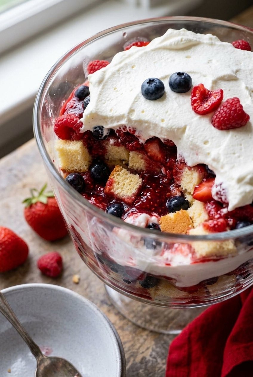 No-Bake Summer Berry Trifle