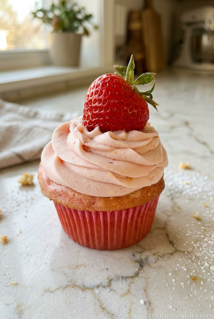 Strawberry Lemonade Cupcakes Recipe 6 Strawberry Lemonade Cupcakes
