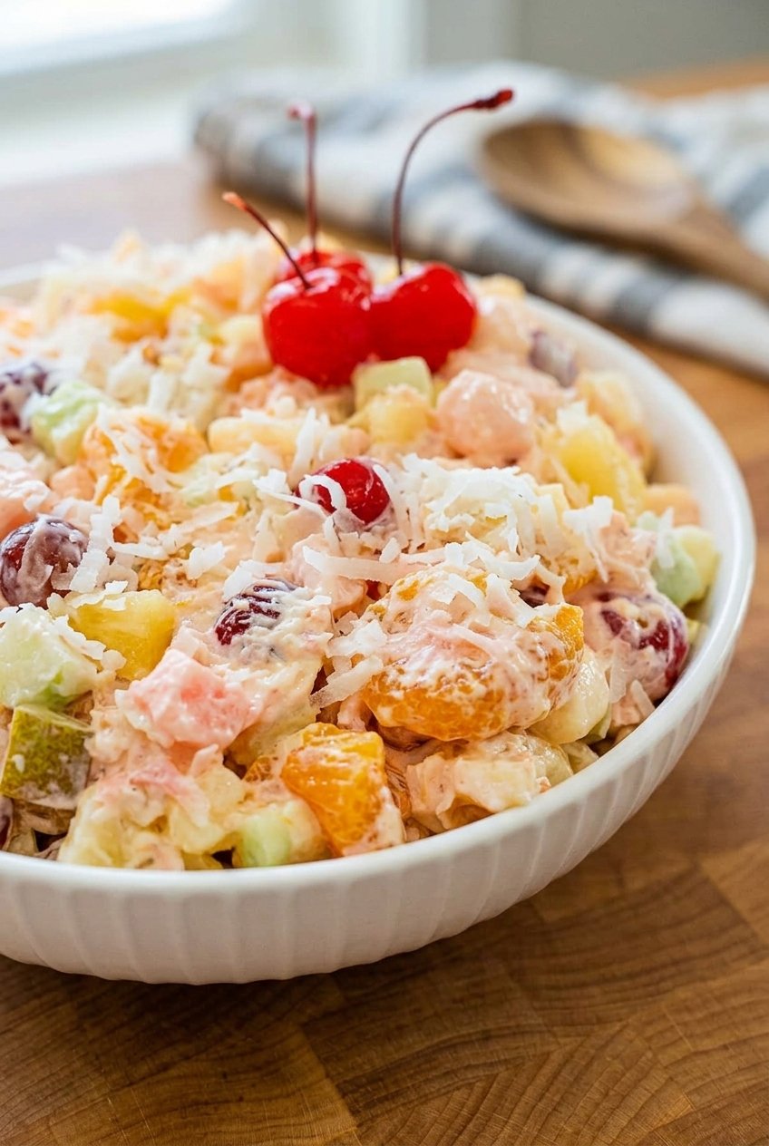Traditional Ambrosia Fruit Salad